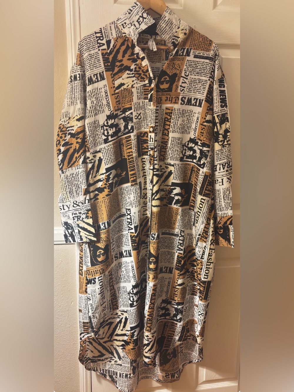Long Fashion Shirt Dress